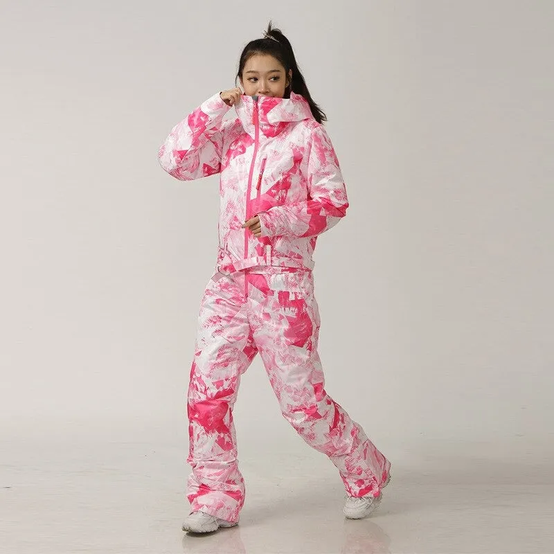 Women's One-Piece Outdoor Sports Ski Jumpsuit