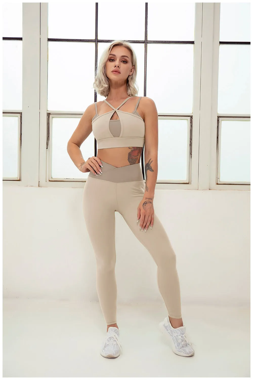 Women's Yoga Outfit Seamless Workout Set