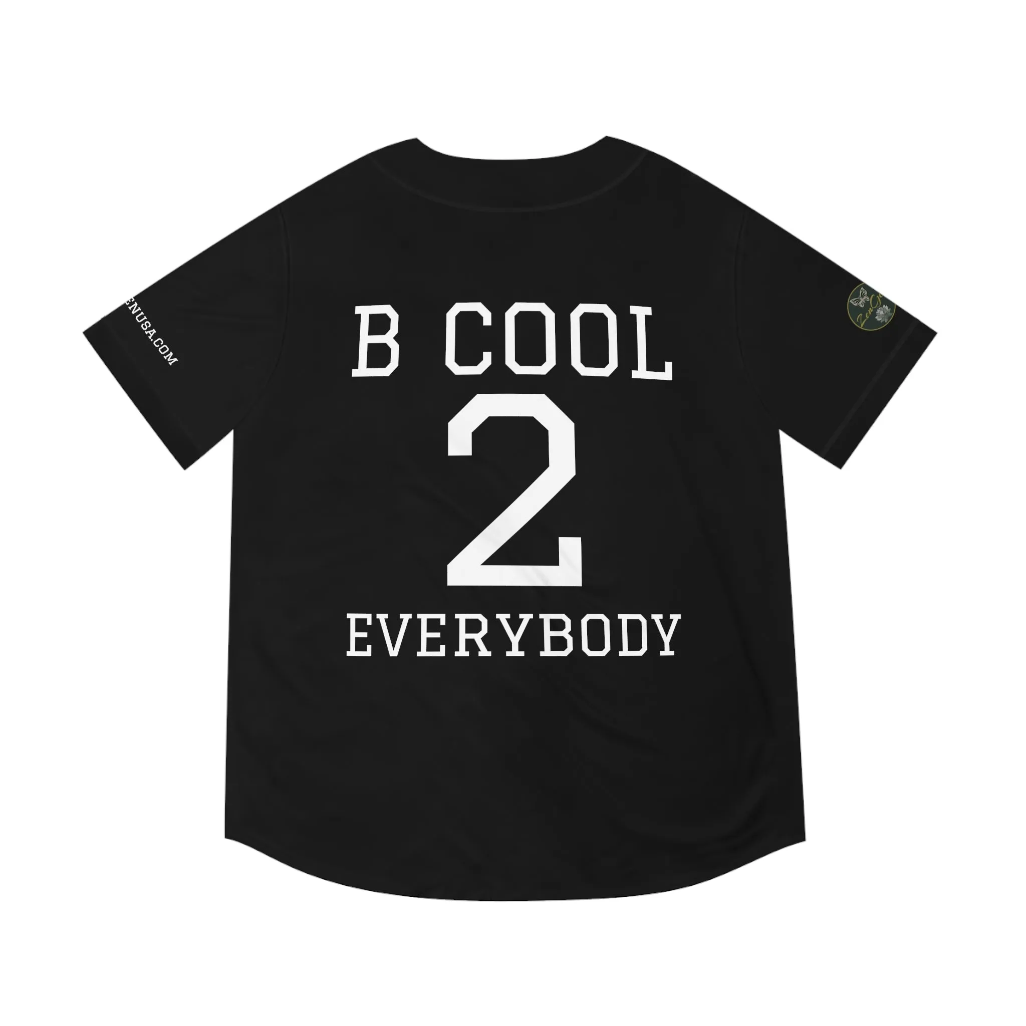 ZenGen BCOOL2EVERYBODY Men's Baseball Jersey - In Black