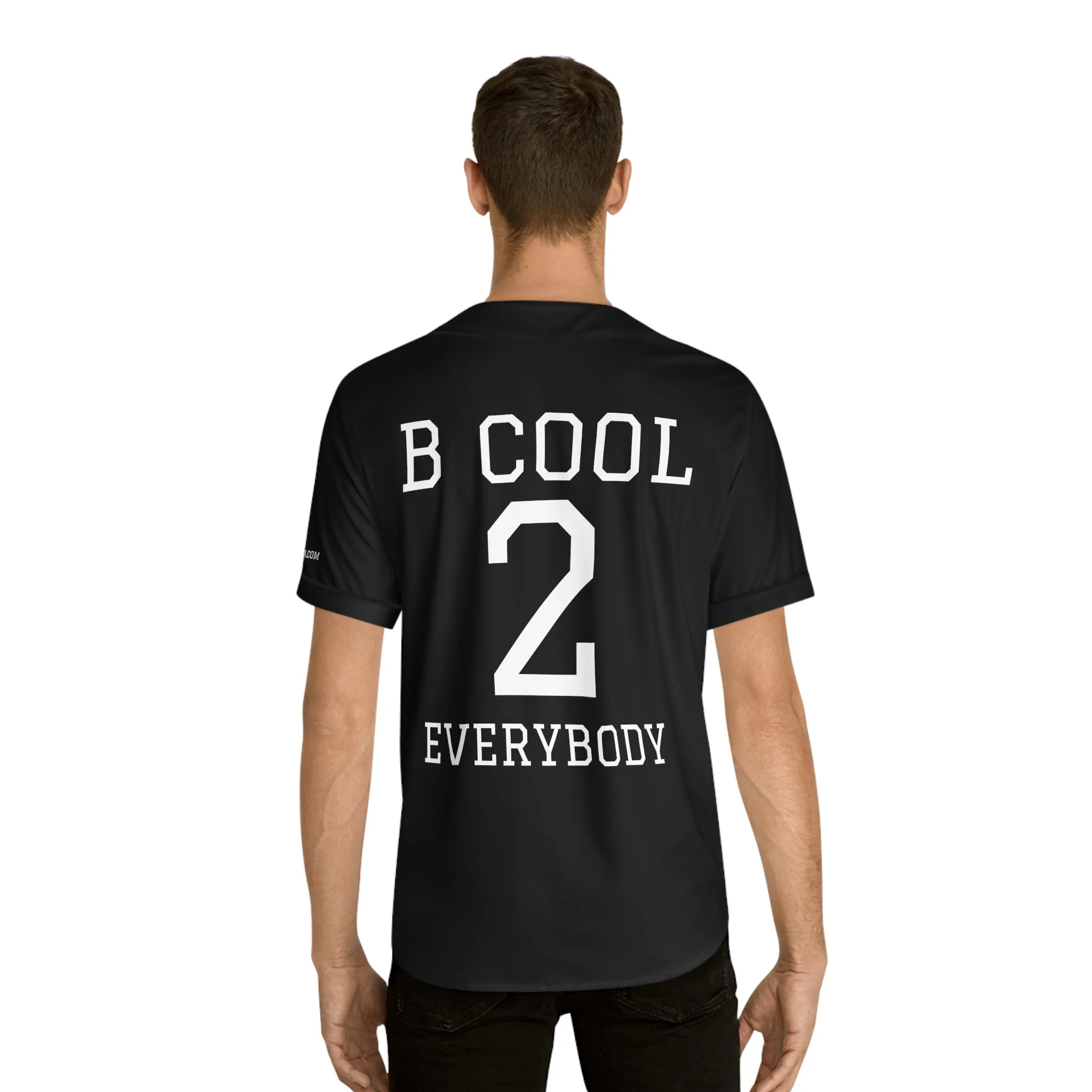 ZenGen BCOOL2EVERYBODY Men's Baseball Jersey - In Black