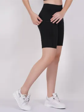 Zipped Running Tight Shorts for Women - Gym Tights shorts